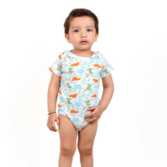 Moms Home Baby Soft Organic cotton Unisex  Onesie Pack of 1 - Dinosaur