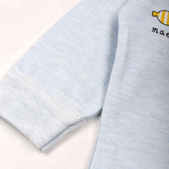 Baby's Warm Unisex Cotton Suit Set - 1 Pajama and 1 Shirt - Blue