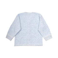 Baby's Warm Unisex Cotton Suit Set - 1 Pajama and 1 Shirt - Blue