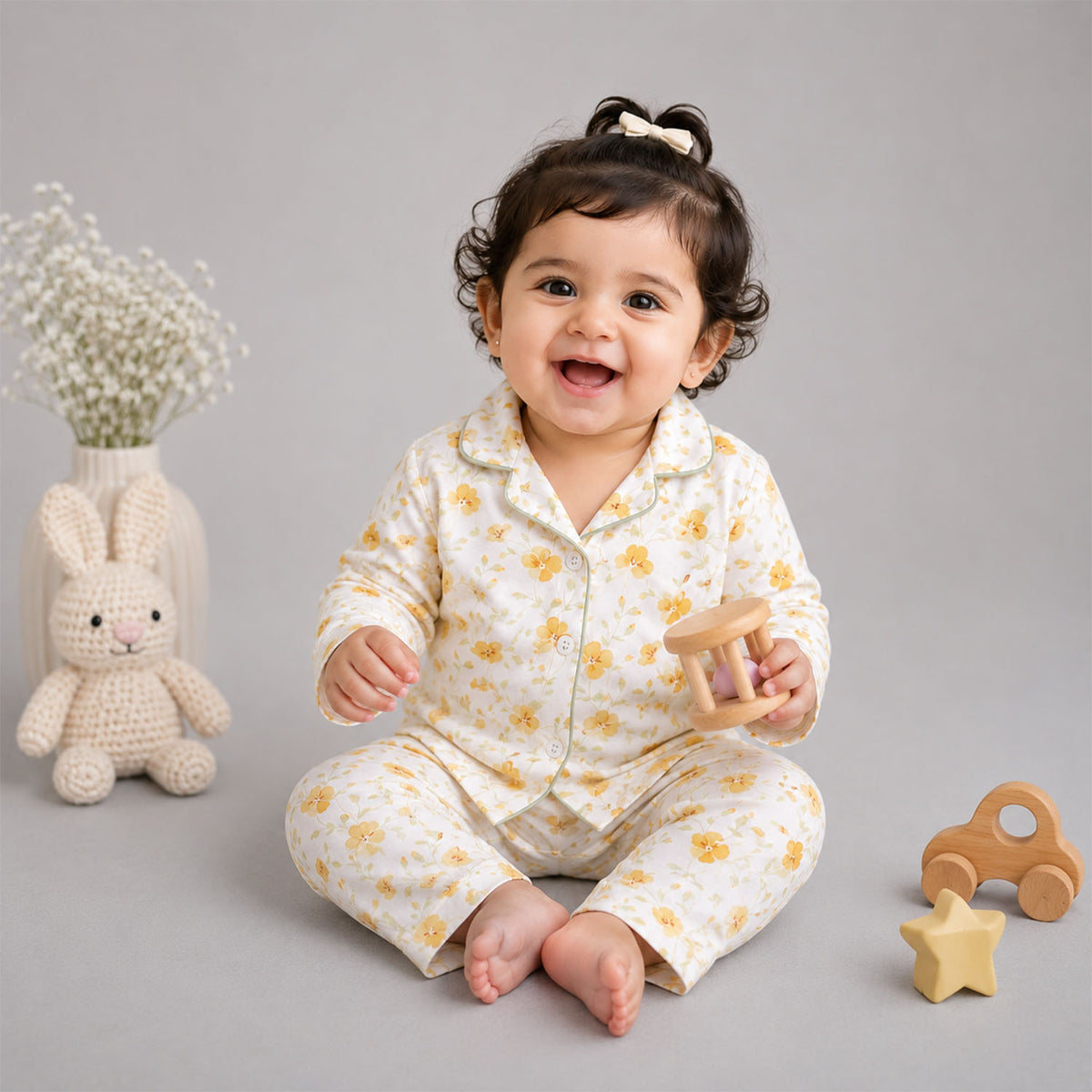 Organic Cotton Unisex Kids Night Suit | Sleepwear | Bloom