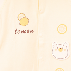 Organic Cotton Full Body Romper For Baby | New Lemon | Pack of 1