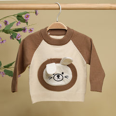 Winter Warm Woollen Full Sleeve Sweater For Baby | Bunny | Pack of 1