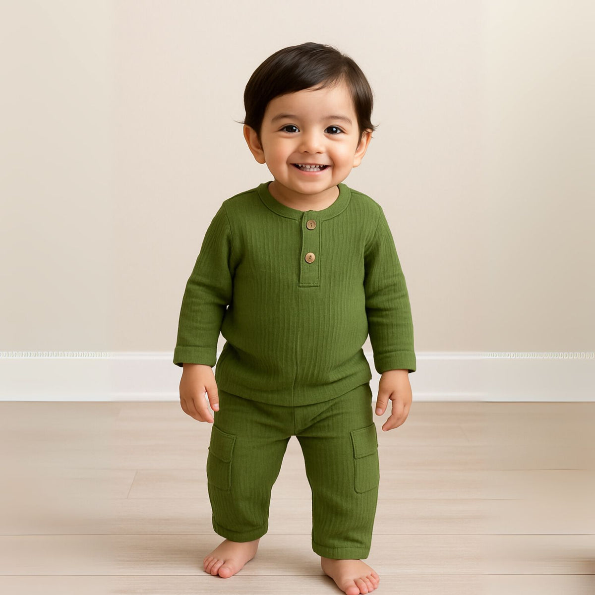 Shirt & Pant Co-ord Set for Kids | Elegant & Comfortable Summer Wear | Organic Cotton Clothing Set | Pack of 1