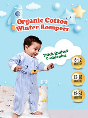 Moms Home Organic Cotton Baby Full Length Winter Romper Gift Set 14 - Red