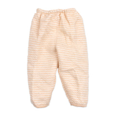 Baby's Warm Unisex Cotton Teddy Suit Set - 1 Pajama and 1 Shirt -Brown