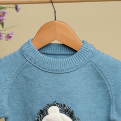 Winter Warm Woollen Full Sleeve Sweater For Baby | Lion | Pack of 1