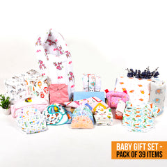New Born Baby Essentials Gift Combo Box -0-6 Months- 39 Items
