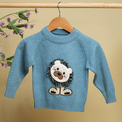 Winter Warm Woollen Full Sleeve Sweater For Baby | Lion | Pack of 1
