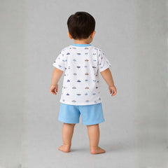 Kids Organic Cotton Co-Ord Set | T-Shirt & Shorts | Car