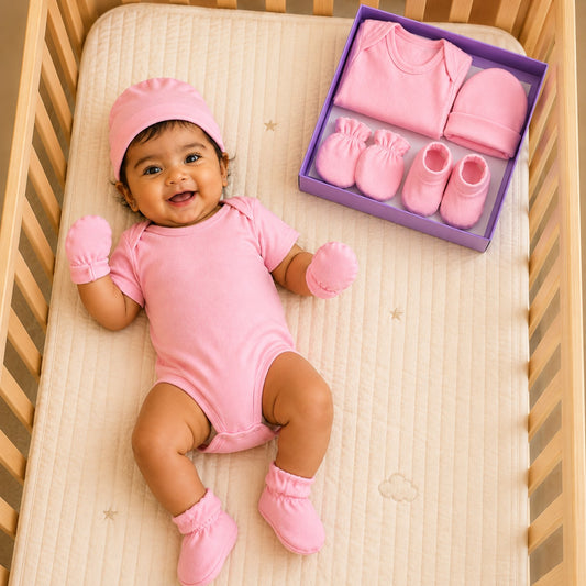 Organic Cotton Baby Onesies Gift Set | Pack Of 4