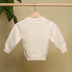 Winter Warm Woollen Full Sleeve Sweater For Baby | Flower | Pack of 1