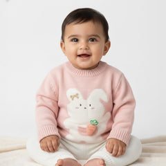 Winter Warm Woollen Full Sleeve Sweater For Baby | Bunny | Pack of 1