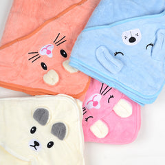 Designer Hooded Bath Towel | Pink