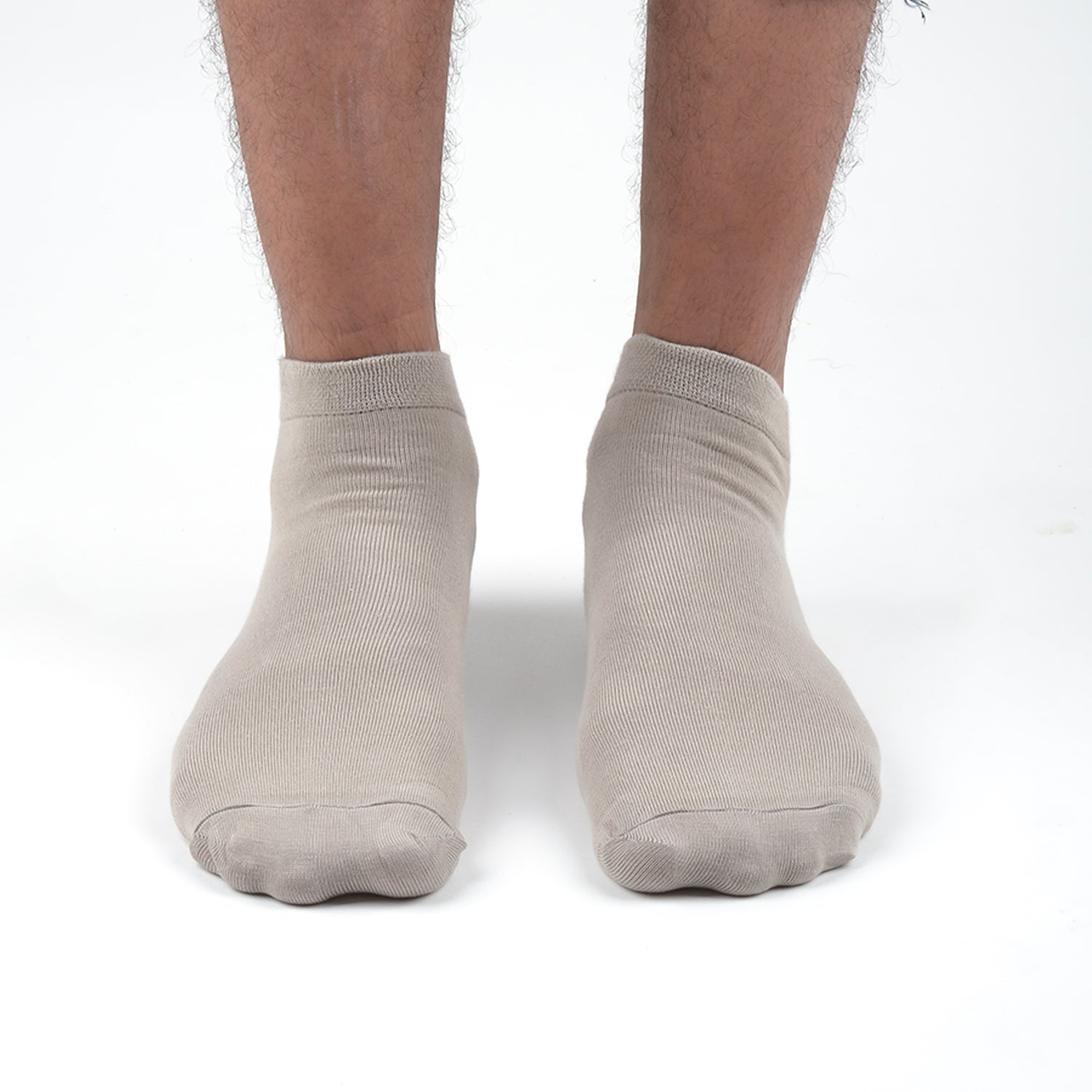 FOOTPRINTS Unisex Solid Cotton Ankle-Length Socks -Pack Of 1 Grey