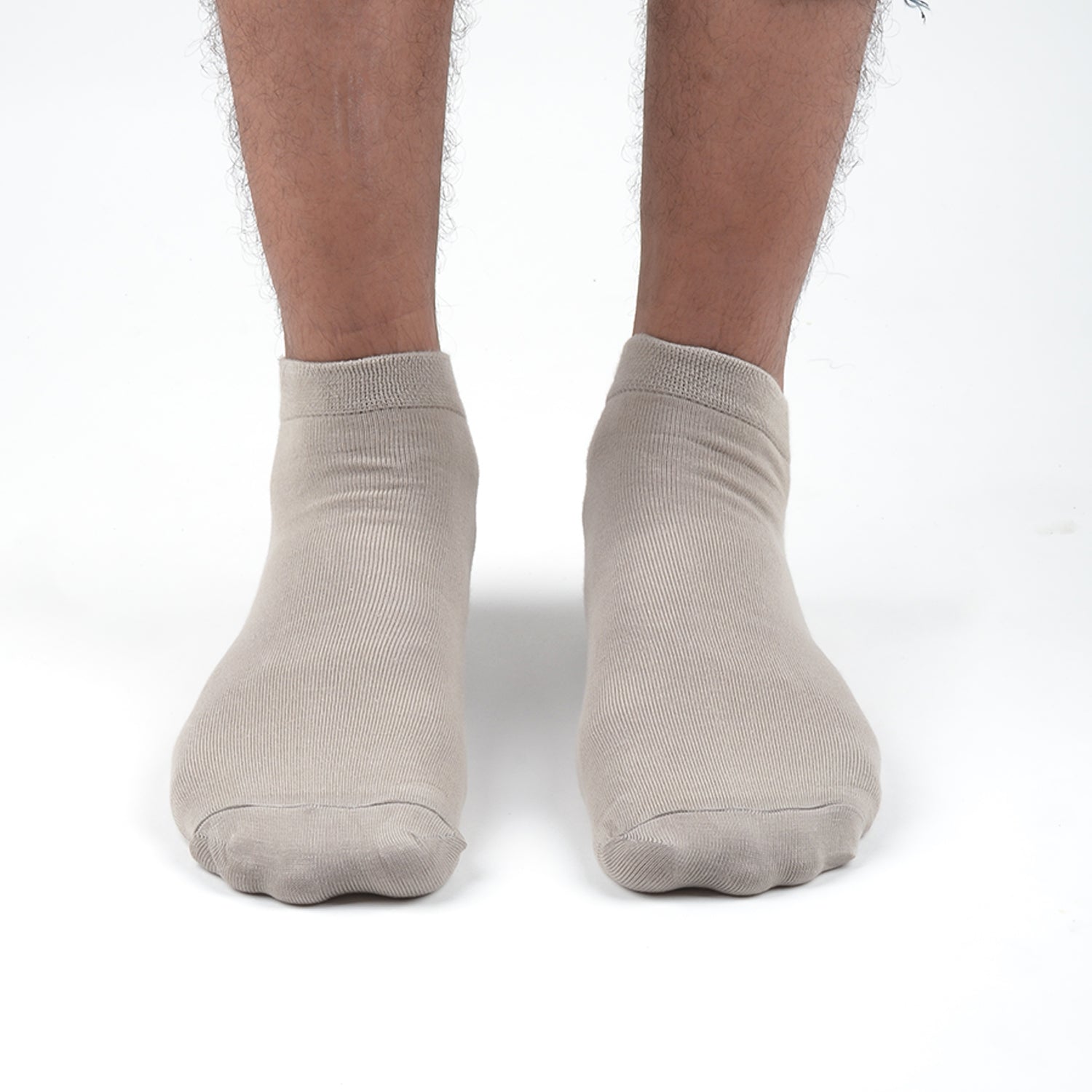 FOOTPRINTS Unisex Solid Cotton Ankle-Length Socks -Pack Of Grey