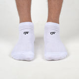 FOOTPRINTS Unisex Solid Cotton Ankle-Length Socks -Pack Of 1 White