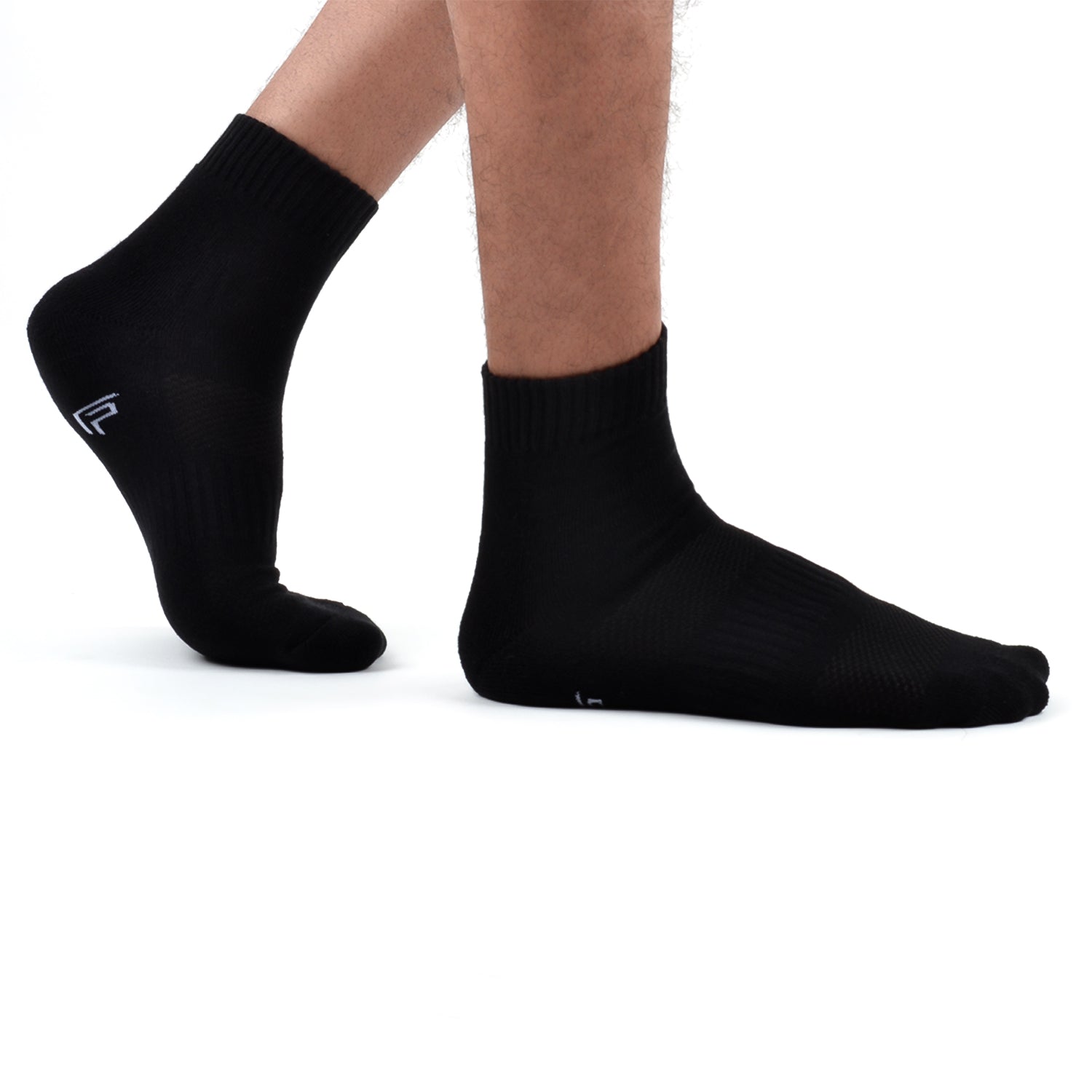 FOOTPRINTS Unisex Solid Cotton Ankle Terry & Formal-Length Socks -Pack Of 3