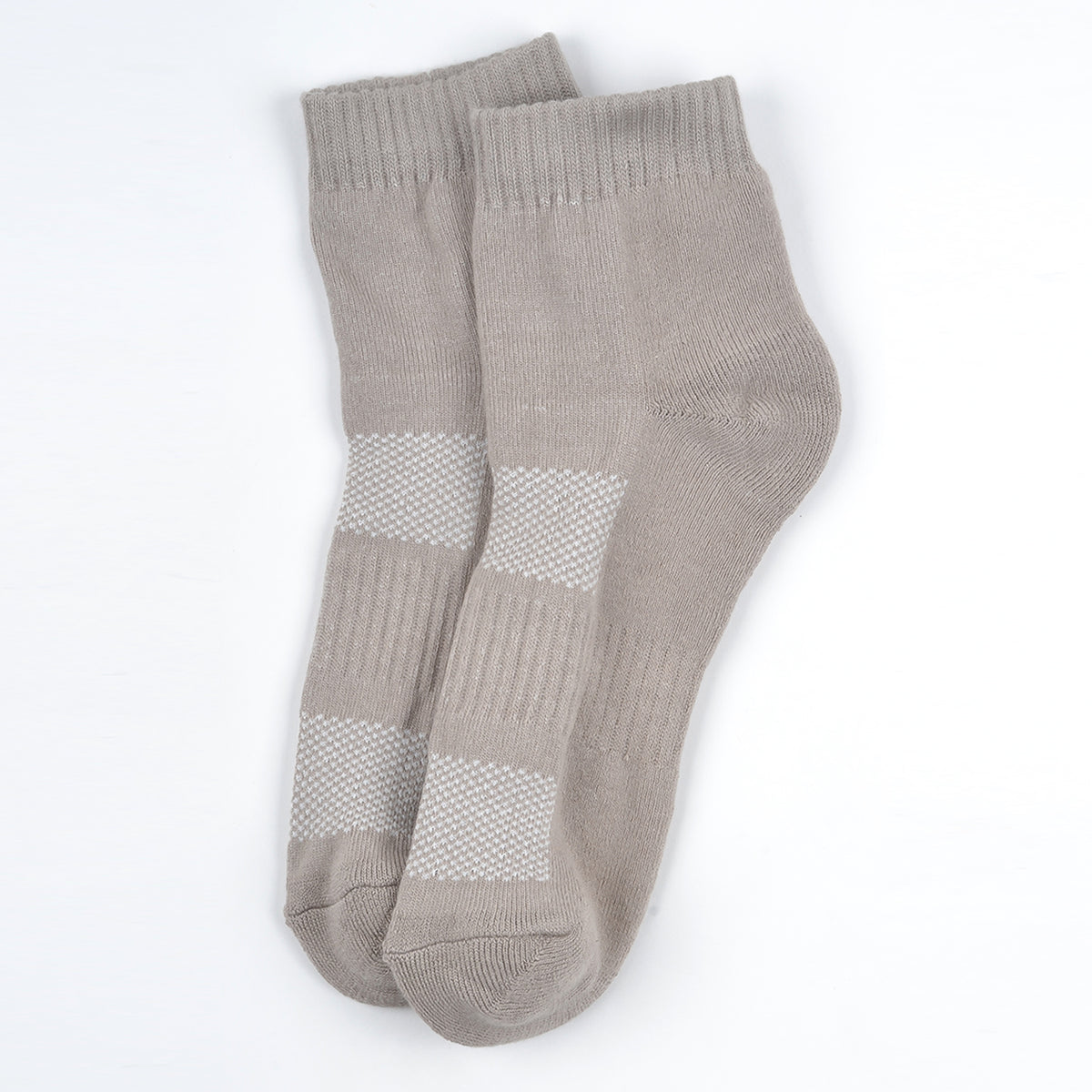 FOOTPRINTS Unisex Solid Cotton Ankle Terry -Length Socks -Pack Of 1 |GREY|