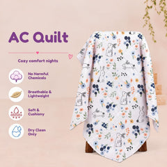 All Season Ac Quilt Blanket cum Bedspread | 0-3 Years | 100X120 cm | Pack of 1