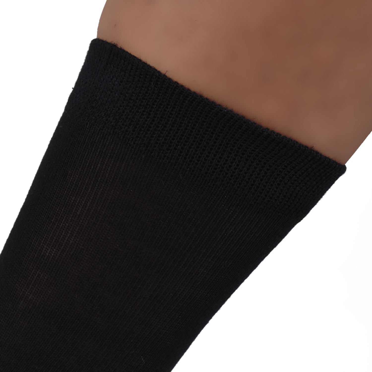 Kids Organic Cotton School Socks - Unisex - Calf length- Pack of 5 (Black)- Extra soft and Breathable