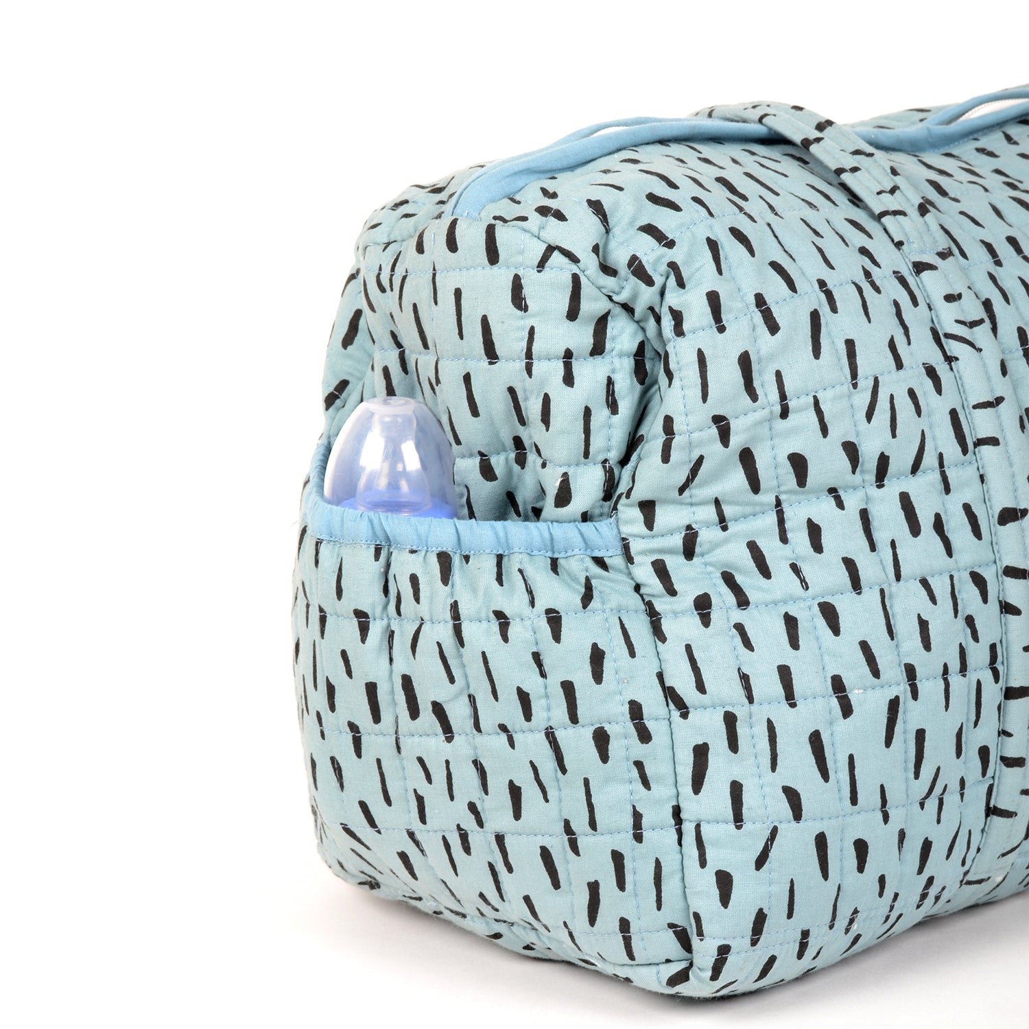 MOM'S HOME BABY ORGANIC COTTON DIAPER CARRY BAGS FOR MOTHERS -BLUE DIAPER CARRY BAG
