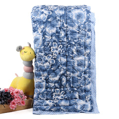 Baby Quilt - Blue Flower - 0-5 Years - 100*150* 5cms