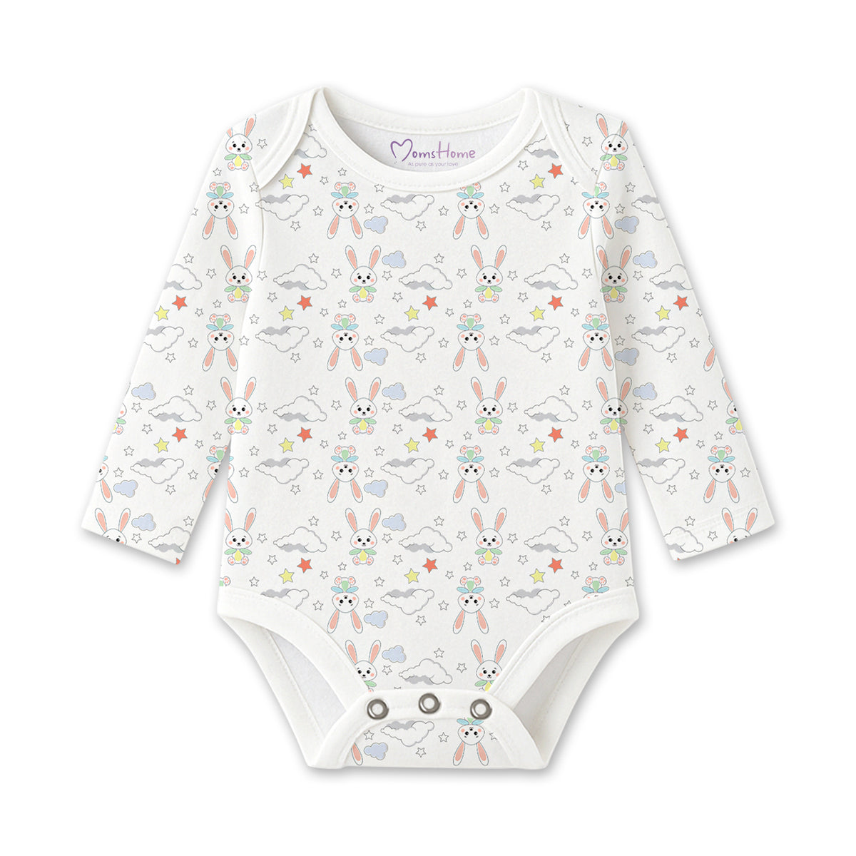 Organic Cotton Baby Full Sleeve Onesie | Bunny | Pack of 1