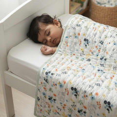 Baby Quilt Organic Cotton | Blanket | 100x150 CM | 0-5 Year | Pack of 1