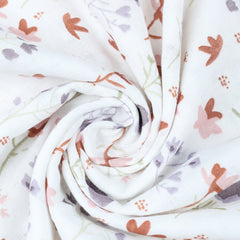 Organic Cotton Baby Muslin Cloth Swaddle | 0-12 Months | 100x100 CM | Rainbow, Unicorn, Cute Jungle, Blossom | Pack of 4