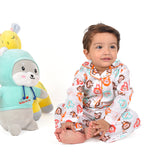 Organic Cotton Unisex Kids Pajama Set Combo | Night Suit | Sleepwear | Monkey