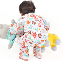 Organic Cotton Unisex Kids Pajama Set Combo | Night Suit | Sleepwear | Monkey