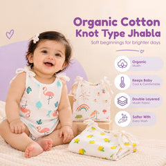 Baby Organic Cotton Knot type Jhabla | Pack of 3