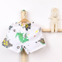 Kids Organic Cotton Muslin Co-Ord Set | Shirt & Shorts | Dinopark