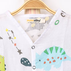 Kids Organic Cotton Muslin Co-Ord Set | Shirt & Shorts | Dinopark