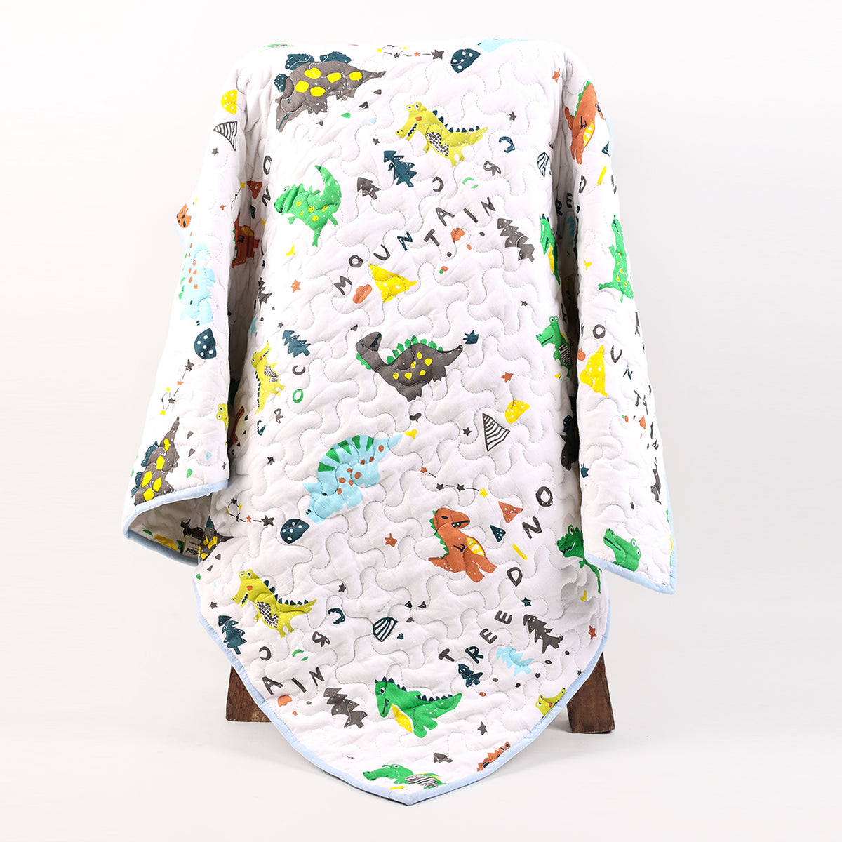 Ac Quilt Blanket cum Bedspread | 0-3 Years | 100X120 cm | Machine Washable | Dinopark