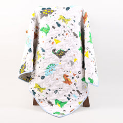 Ac Quilt Blanket cum Bedspread | 0-3 Years | 100X120 cm | Machine Washable | Dinopark