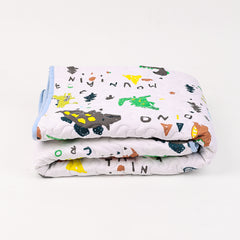Ac Quilt Blanket cum Bedspread | 0-3 Years | 100X120 cm | Machine Washable | Dinopark