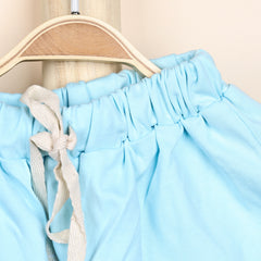 Kids Organic Cotton Co-Ord Set | T-Shirt & Shorts- Blue | Dino
