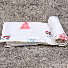 Baby Muslin Swaddle - 100x100 cm  - Pack of 2 - Santa and Snowman