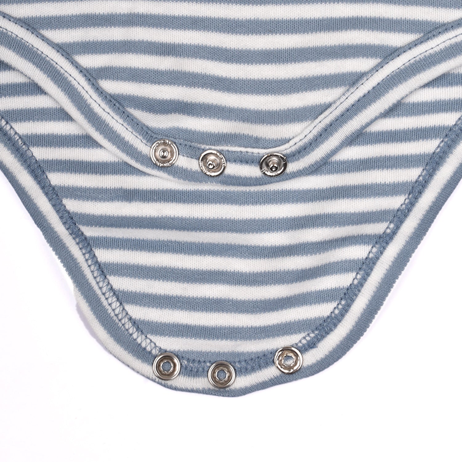 Baby Soft Organic cotton Unisex  Onesie/BodySuit - Navy, Sky Blue & Dark Blue Striped - Pack of 3