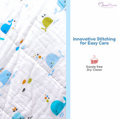 Baby Ac Quilt Blanket cum Bedspread- 0-3 Years - 100*120 cm - Car
