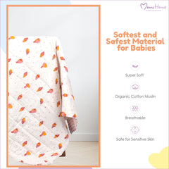 Baby Ac Quilt Blanket cum Bedspread- 0-3 Years - 100*120 cm - Car
