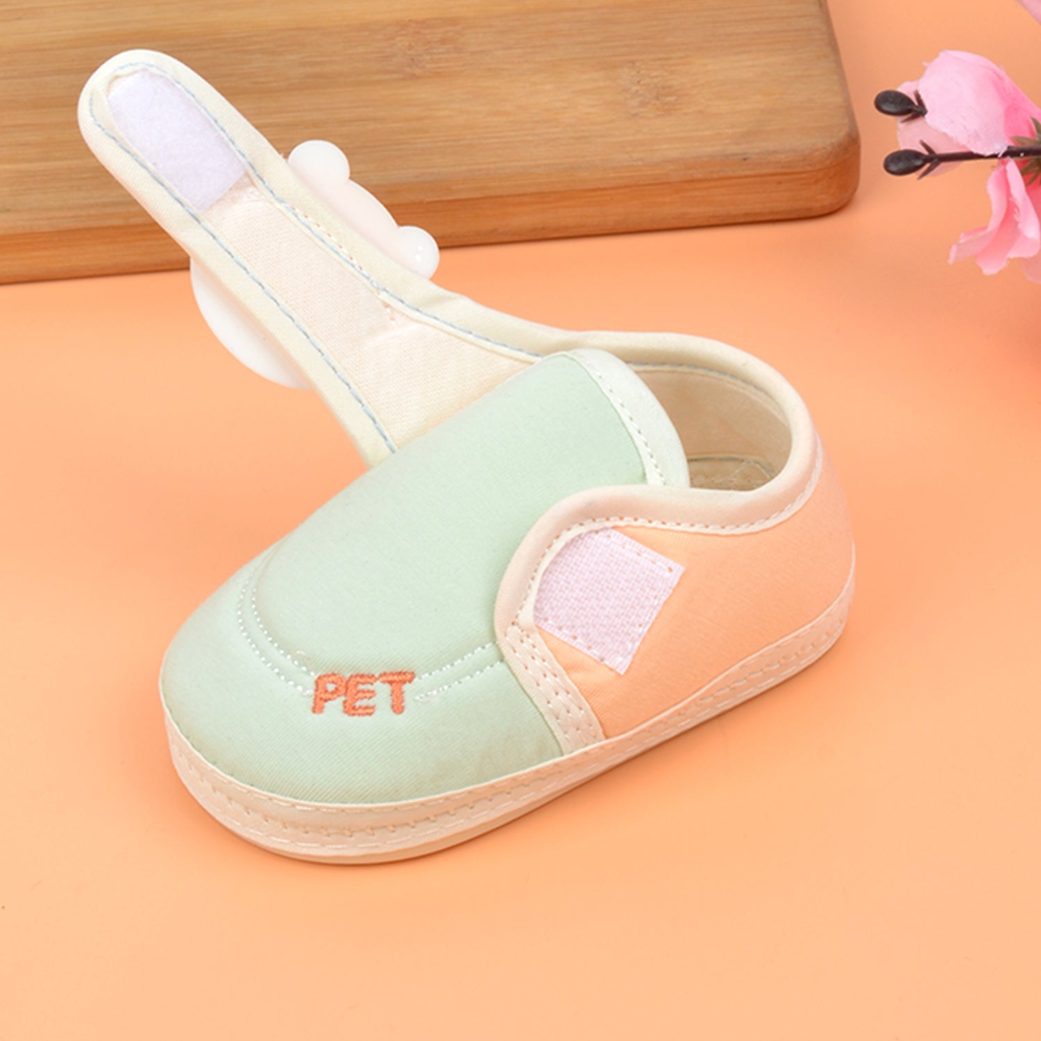 Footprints unisex baby soft  & trendy botties  | Peach
