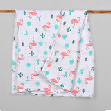 Baby Muslin Swaddle - 100x100 CM - Pack Of 1 Flamingo