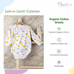Organic Cotton Front Open Kimono Onesie For New Born Baby | Pack of 1