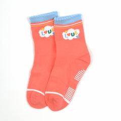 Baby Organic Cotton Antiskid Cute Detailed Socks - Multi Colour - Pack of 3