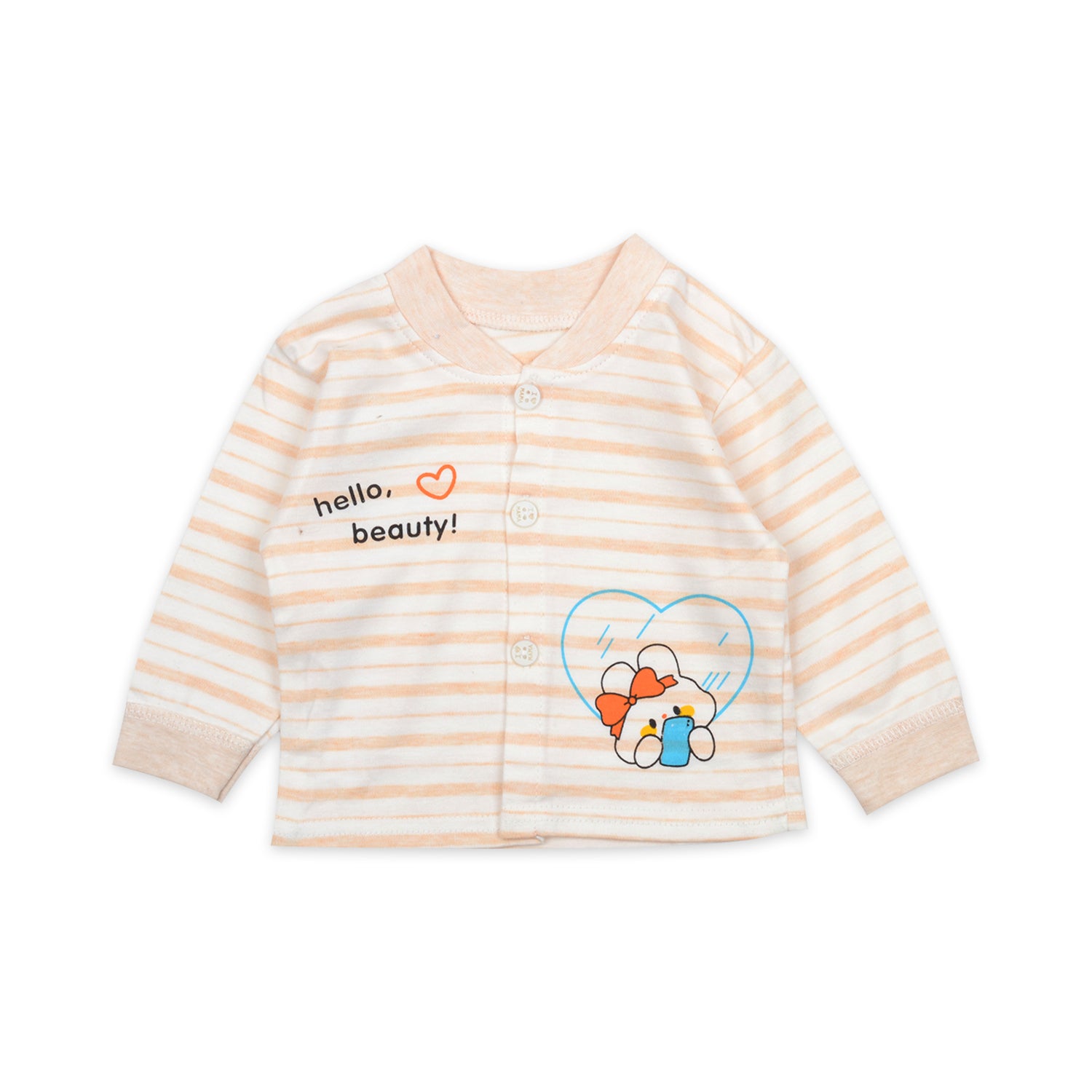 Baby Organic Cotton Co-ord Set- Peach | Heart