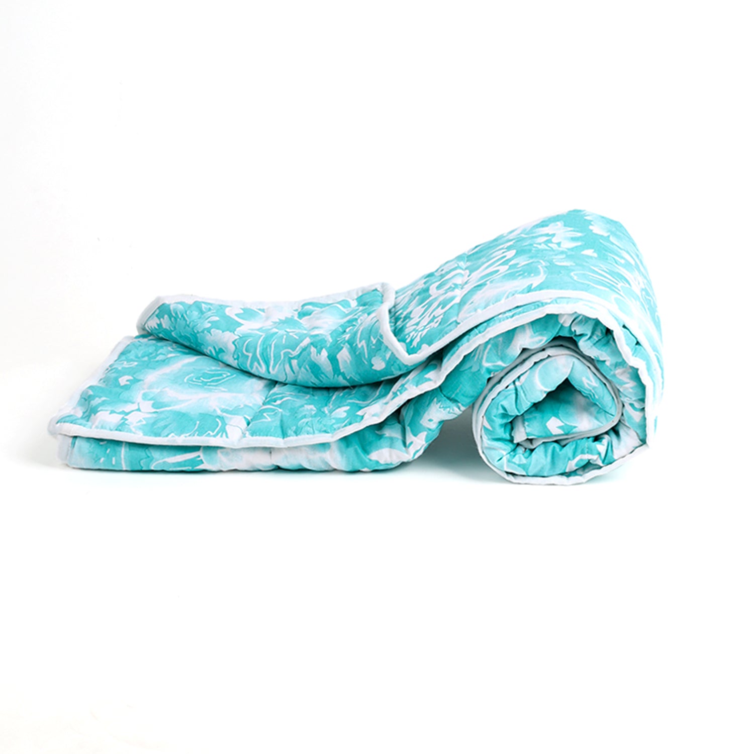 Baby Ac Quilt Blanket cum Bedspread- 0-3 Years - 100*120 cm - Green