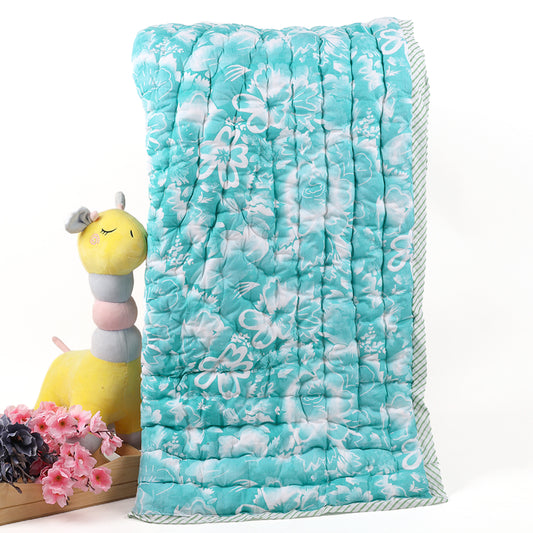 Baby Quilt - Green Flower - 0-5 Years - 100*150* 5 cms