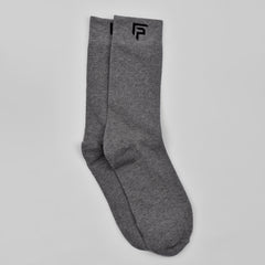 Footprints Men's Formal Organic Cotton & Bamboo Odour free Socks Grey Pack of 3
